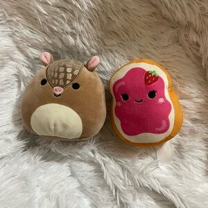 SQUISHMALLOWS 6in Toast and Armadillo